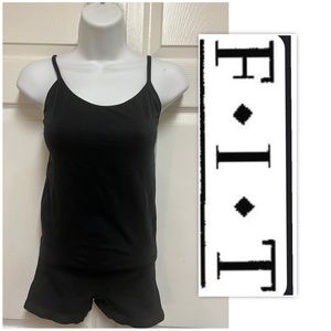 F-I-T Figure Improving Technology, Black Just Fitting Bodysuit Short